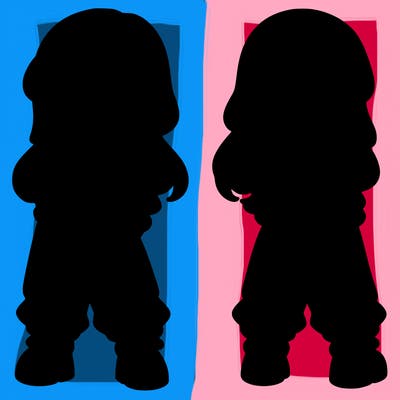 girl in crop top and baggy pants