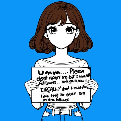 realistic pretty girl holding blank sign