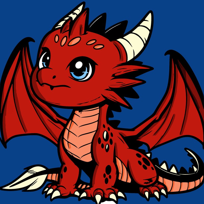 fierce baby night dragon