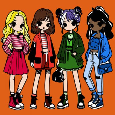 girls with fashion