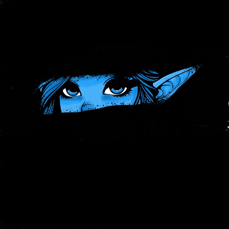 elf girl realistic dark fantasy