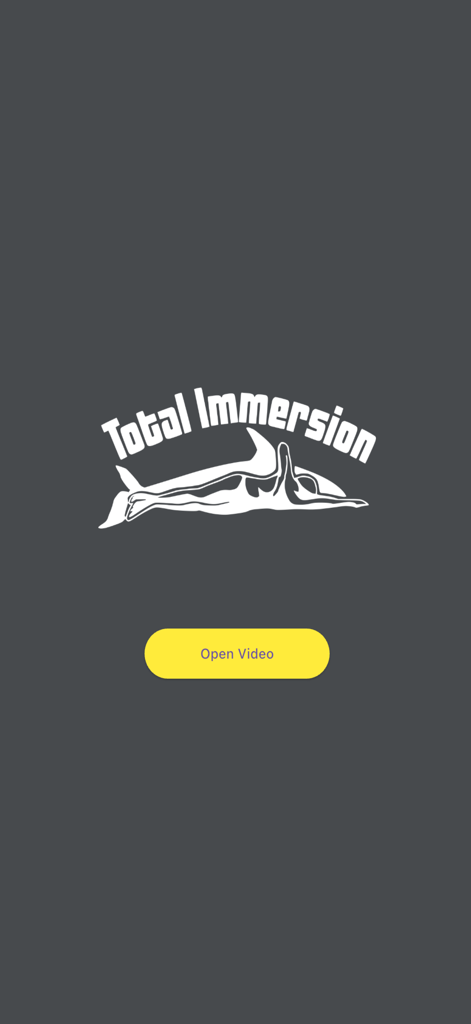 BeatBuddy Replay - BeatBuddy Replay app splash screen with a swimming logo and Open Video button