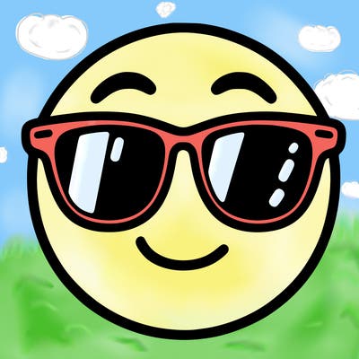 emoji with sunglasses