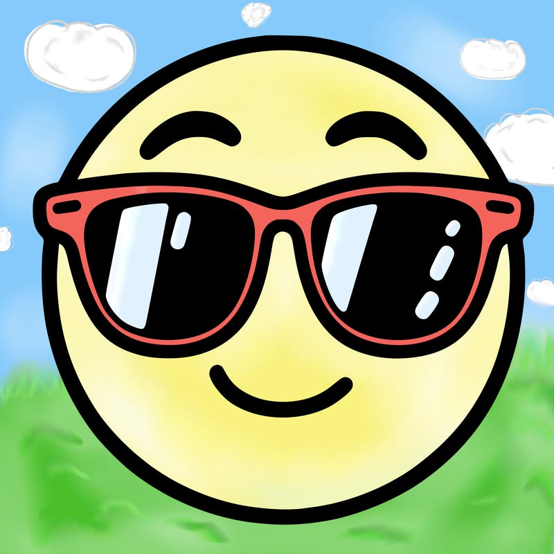 emoji with sunglasses