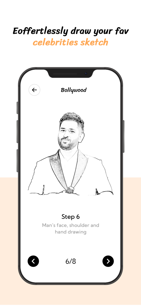 Learn How to Draw Anime Sketch - Step by step mobile tutorial for drawing a celebrity sketch
