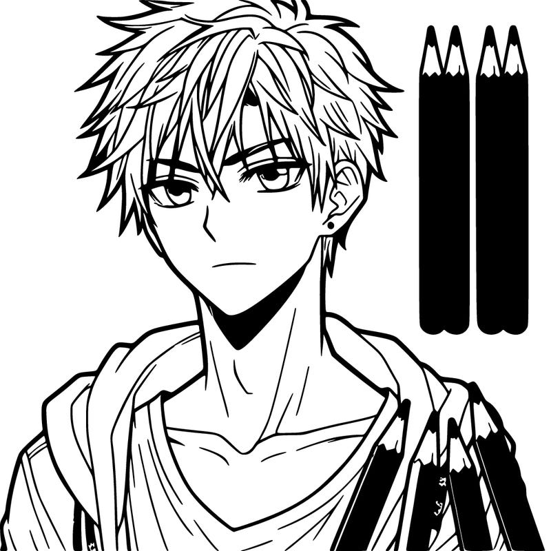 male manga character