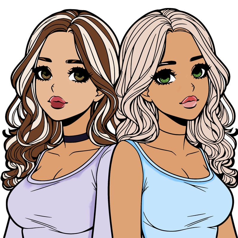 realistic twin sisters