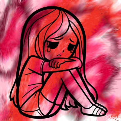 depressed girl