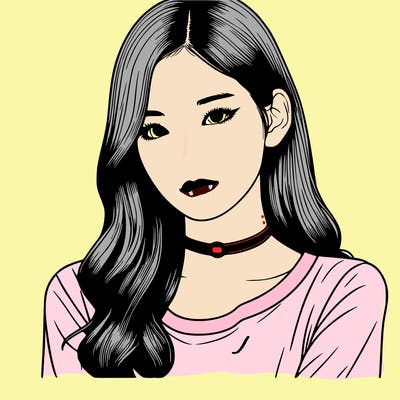 realistic k-pop girl