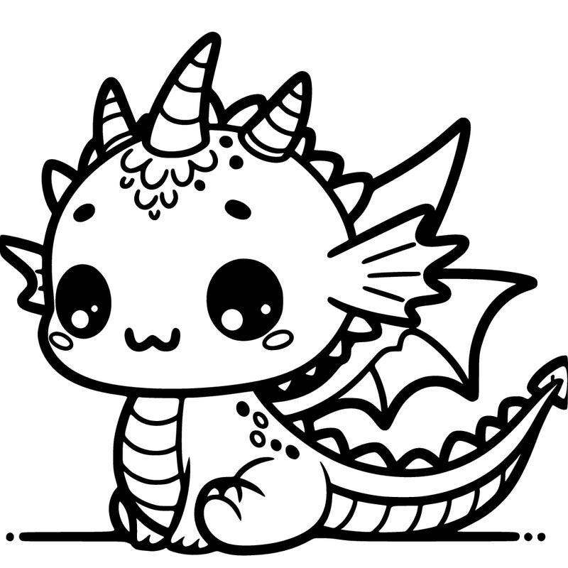 a kawaii dragon