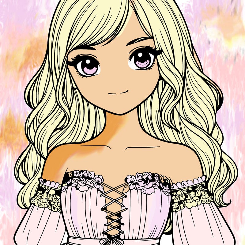 realistic girl wearing dress close up