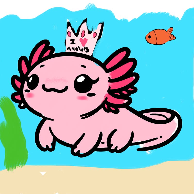 cute axolotl