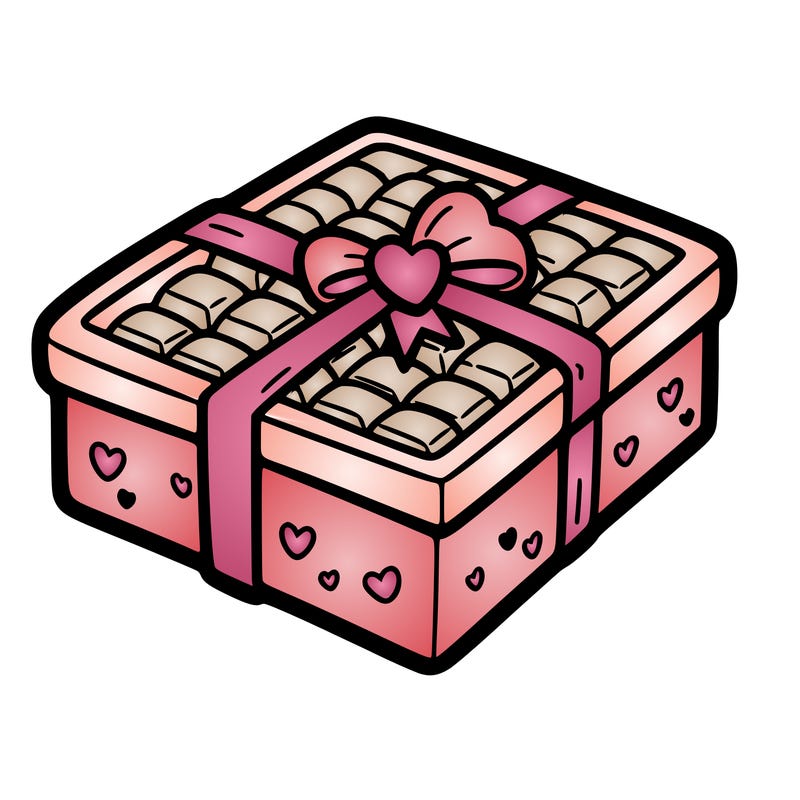 a box of chocolate for valentines day