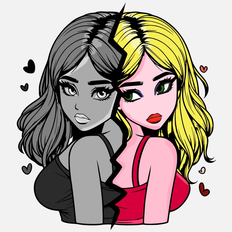 realistic girl split