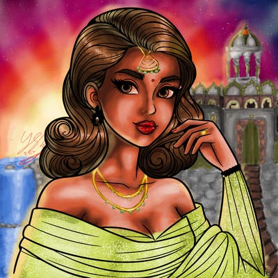 an elegant woman