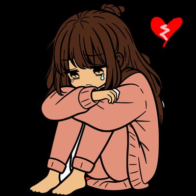 depressed girl