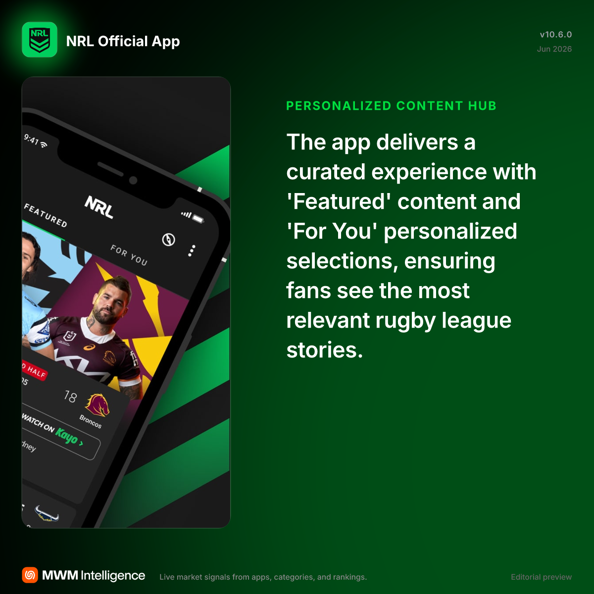 NRL Official App - Sports App | MWM