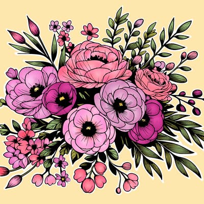 beautiful bridal flowers realistic