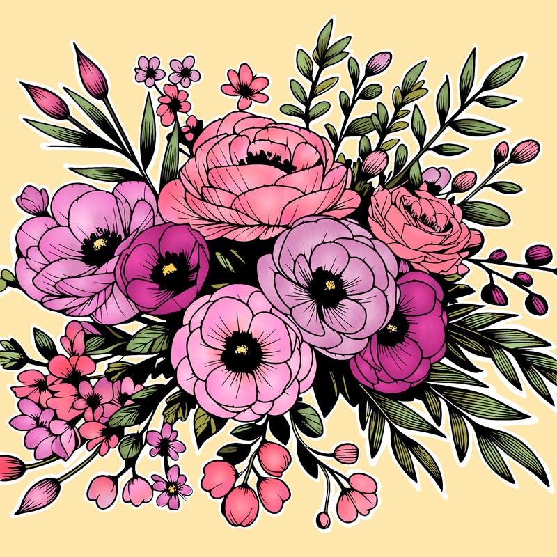 beautiful bridal flowers realistic