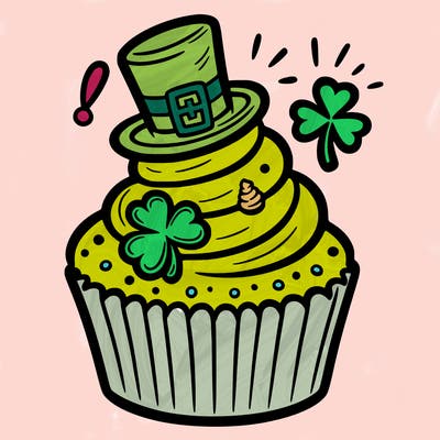saint patrick’s day cupcake