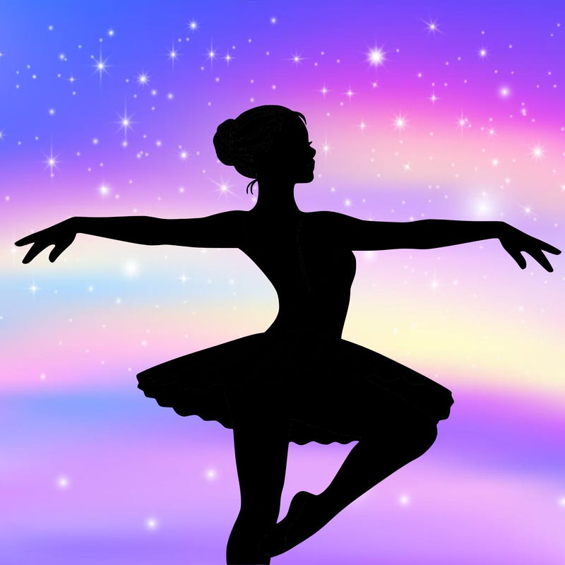 a delicate ballerina in motion.