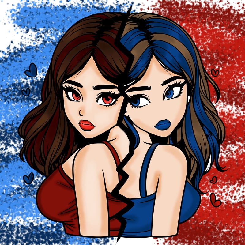 realistic girl split