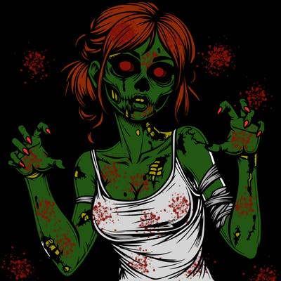 realistic zombie girl