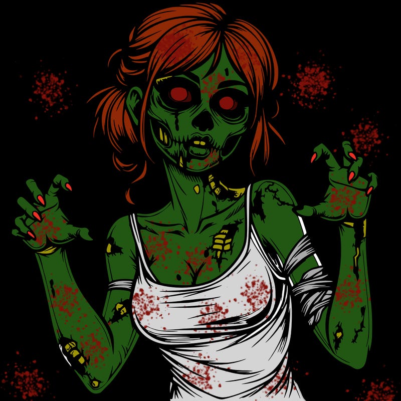 realistic zombie girl