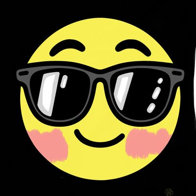 emoji with sunglasses