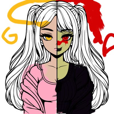 realistic girl split