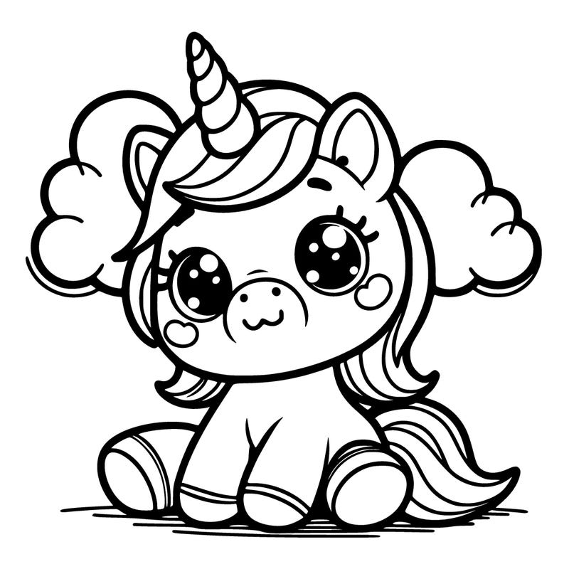 adorable baby unicorn