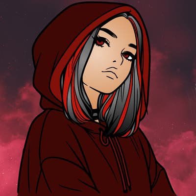 a realistic girl in a hoodie