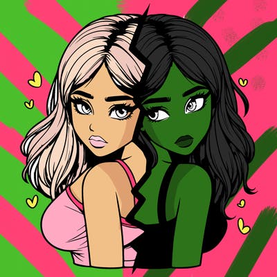 realistic girl split