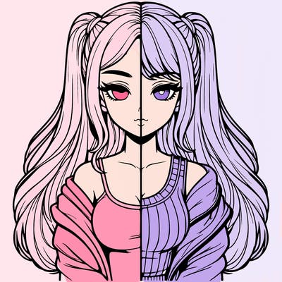 realistic girl split