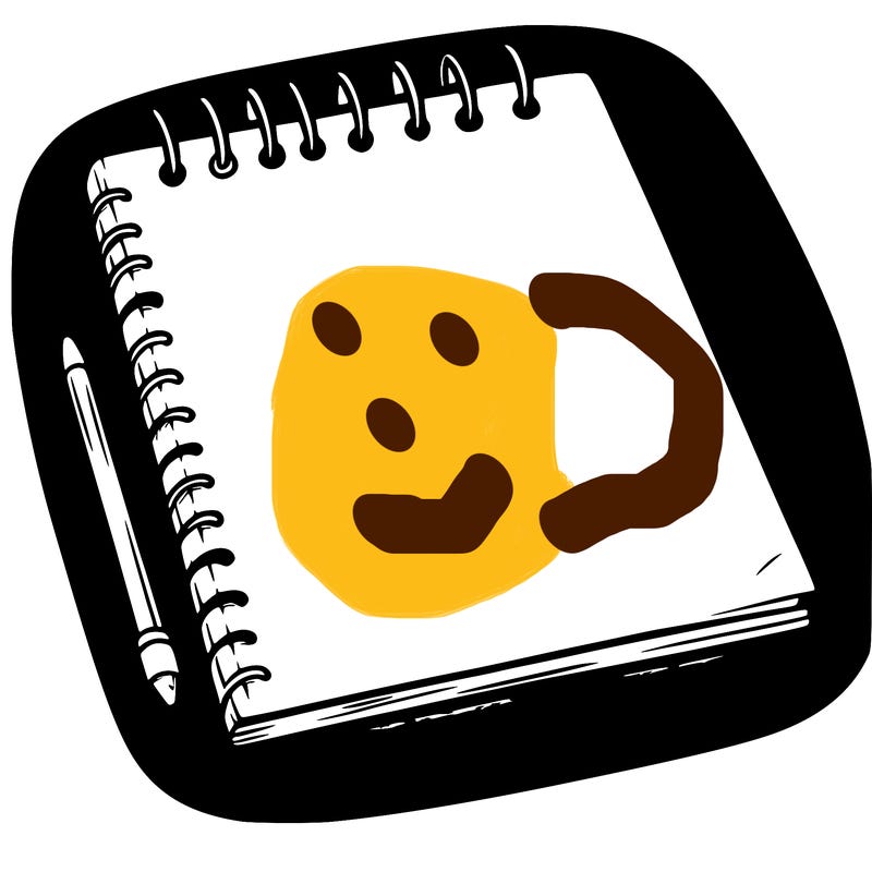 a blank sketch pad