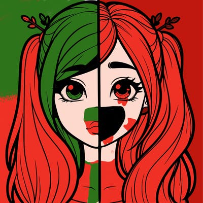 realistic girl split