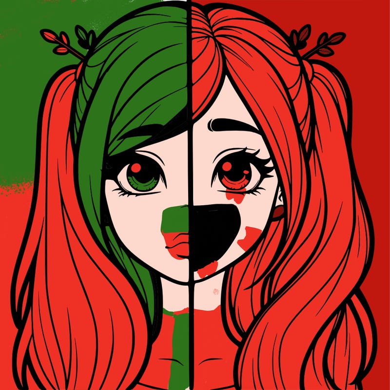 realistic girl split