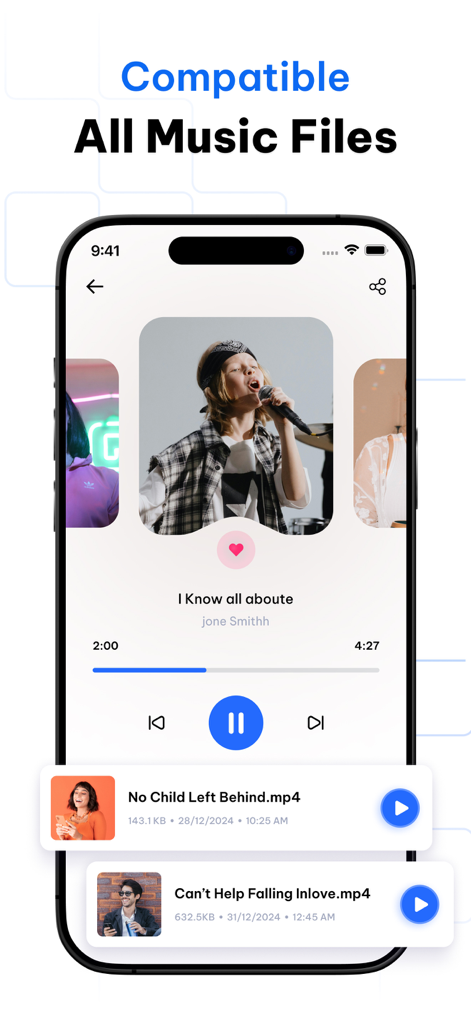 File Manager: Vault & Explorer - Integrated music player in the File Manager app with audio playback controls