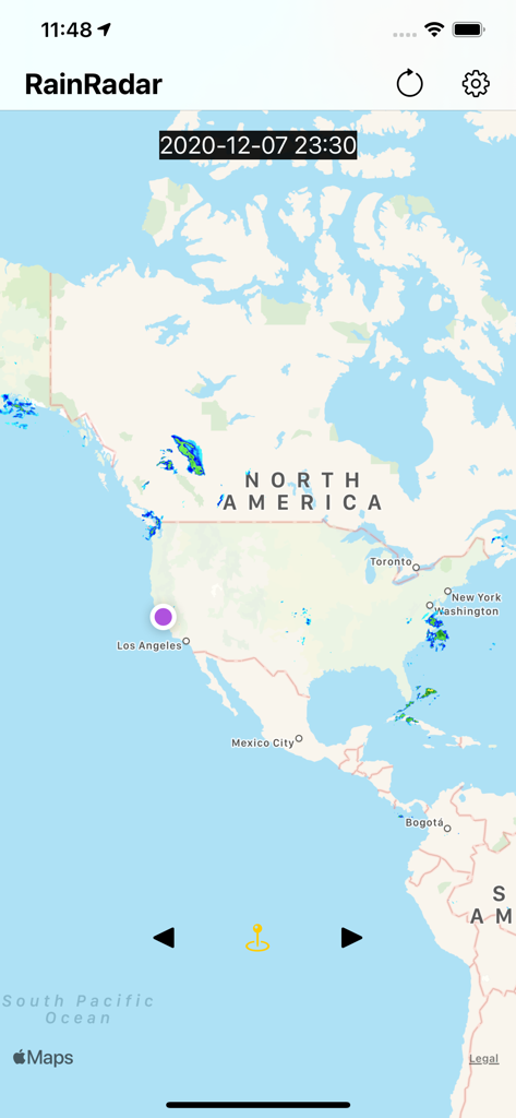 World Rain Radar - Interactive Doppler rain radar map of North America