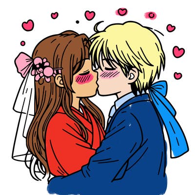 kissing