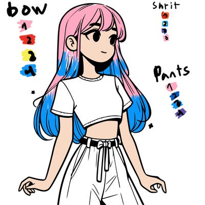 girl in a cute crop top