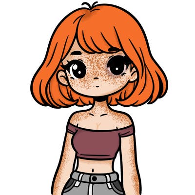 girl in a cute crop top