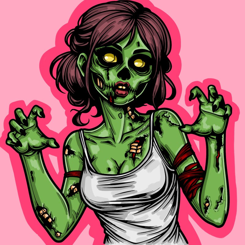 realistic zombie girl