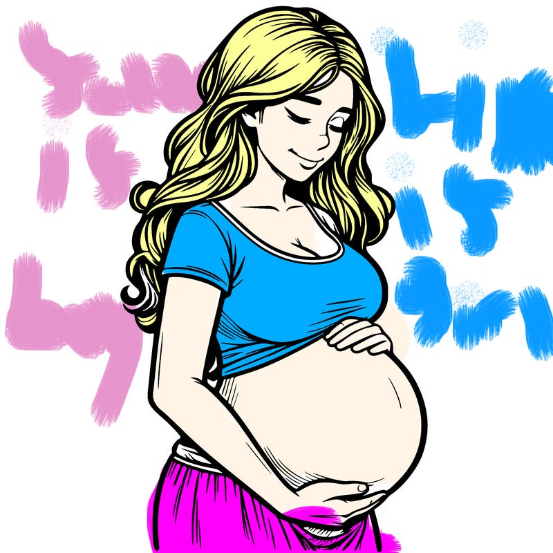 woman heavily pregnant realistic