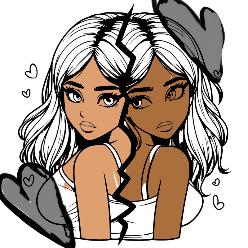 realistic girl split