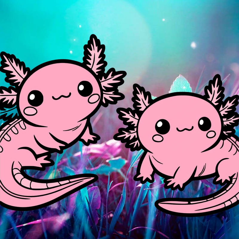 cute axolotls