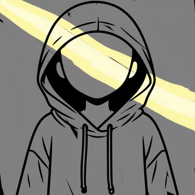 faceless girl in hoodie