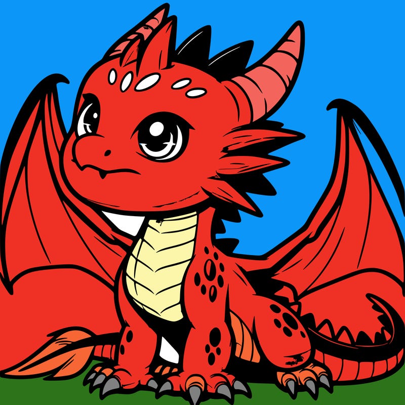 fierce baby night dragon