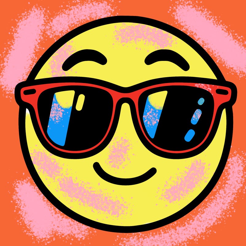 emoji with sunglasses