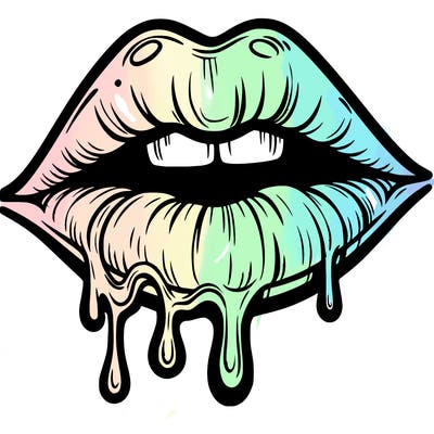 lips that look realistic and drip